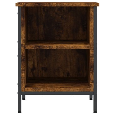 vidaXL Παπουτσοθήκη Καπνιστή Δρυς 38x35x50cm από Επεξεργ. Ξύλο