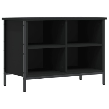 vidaXL Παπουτσοθήκη Μαύρη 69x35x50cm από Επεξεργασμένο Ξύλο