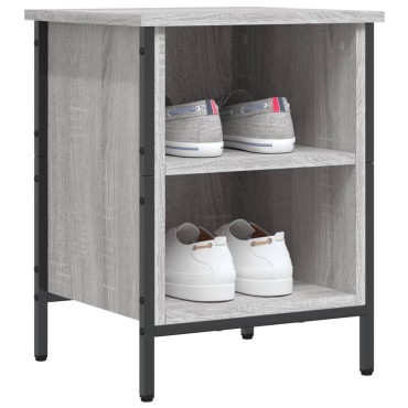 vidaXL Παπουτσοθήκη Γκρι Sonoma 38x35x50cm από Επεξεργ. Ξύλο