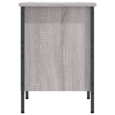 vidaXL Παπουτσοθήκη Γκρι Sonoma 38x35x50cm από Επεξεργ. Ξύλο