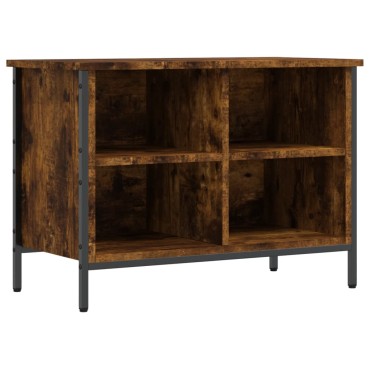 vidaXL Παπουτσοθήκη Καπνιστή Δρυς 69x35x50cm από Επεξεργ. Ξύλο