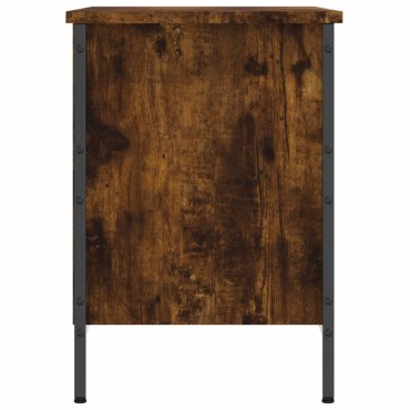 vidaXL Παπουτσοθήκη Καπνιστή Δρυς 69x35x50cm από Επεξεργ. Ξύλο