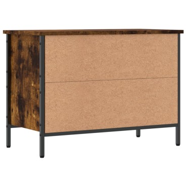 vidaXL Παπουτσοθήκη Καπνιστή Δρυς 69x35x50cm από Επεξεργ. Ξύλο