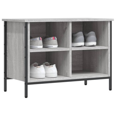vidaXL Παπουτσοθήκη Γκρι Sonoma 69x35x50cm από Επεξεργ. Ξύλο