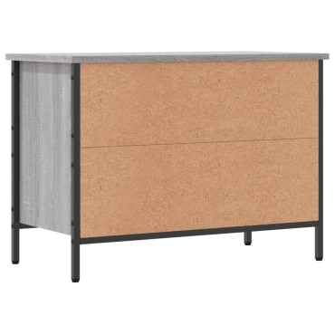 vidaXL Παπουτσοθήκη Γκρι Sonoma 69x35x50cm από Επεξεργ. Ξύλο