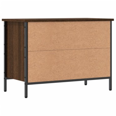 vidaXL Παπουτσοθήκη Καφέ Δρυς 69x35x50cm από Επεξεργ. Ξύλο