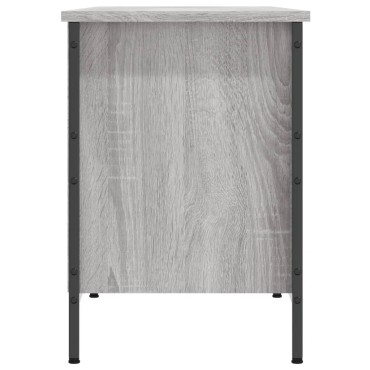 vidaXL Παπουτσοθήκη Γκρι Sonoma 131x35x50cm από Επεξεργ. Ξύλο