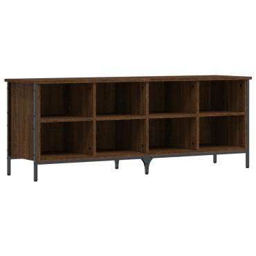 vidaXL Παπουτσοθήκη Καφέ Δρυς 131x35x50cm από Επεξεργασμένο Ξύλο