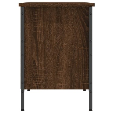 vidaXL Παπουτσοθήκη Καφέ Δρυς 131x35x50cm από Επεξεργασμένο Ξύλο