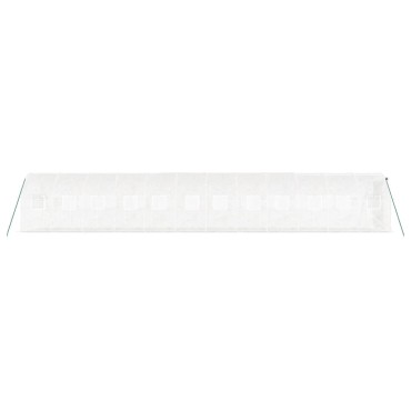vidaXL Θερμοκήπιο με Ατσάλινο Πλαίσιο Λευκό 24 μ² 12 x 2 x 2 μ.