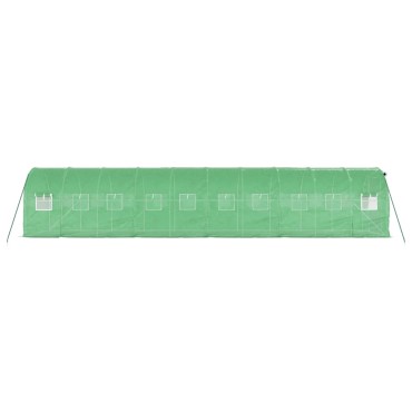 vidaXL Θερμοκήπιο Πράσινο 20 μ² 10 x 2 x 2 μ. με Ατσάλινο Πλαίσιο