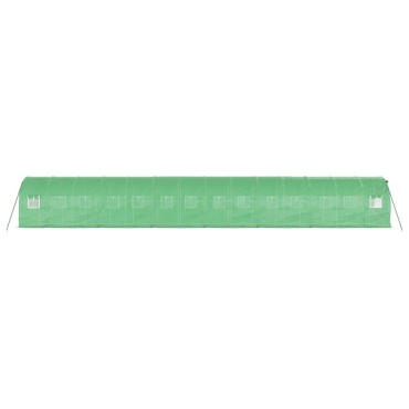 vidaXL Θερμοκήπιο Πράσινο 28 μ² 14 x 2 x 2 μ. με Ατσάλινο Πλαίσιο