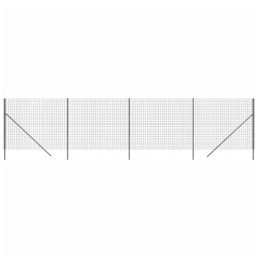 vidaXL Συρματόπλεγμα Περίφραξης Ανθρακί 1,8x10 μ. Γαλβανισμένο Ατσάλι