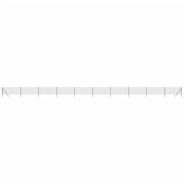 vidaXL Συρματόπλεγμα Περίφραξης Ανθρακί 0,8x25 μ. Γαλβανισμένο Ατσάλι