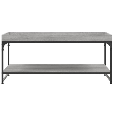vidaXL Τραπεζάκι Σαλονιού Γκρι Sonoma 100x49x45cm Επεξεργασμένο Ξύλο 1 τεμ.