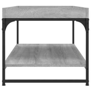 vidaXL Τραπεζάκι Σαλονιού Γκρι Sonoma 100x49x45cm Επεξεργασμένο Ξύλο 1 τεμ.