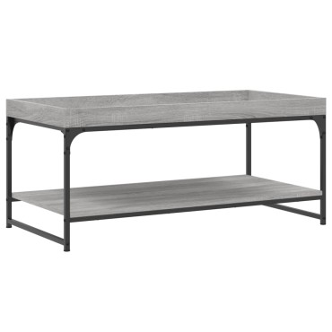 vidaXL Τραπεζάκι Σαλονιού Γκρι Sonoma 100x49x45cm Επεξεργασμένο Ξύλο 1 τεμ.
