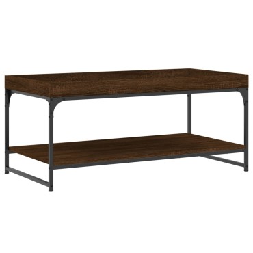 vidaXL Τραπεζάκι Σαλονιού Καφέ Δρυς 100x49x45cm Επεξεργασμένο Ξύλο 1 τεμ.