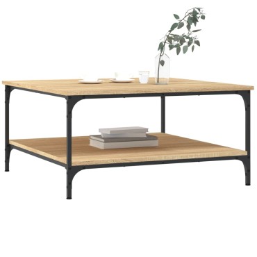 vidaXL Τραπεζάκι Σαλονιού Sonoma Δρυς 80x80x40cm Επεξεργασμένο Ξύλο 1 τεμ.