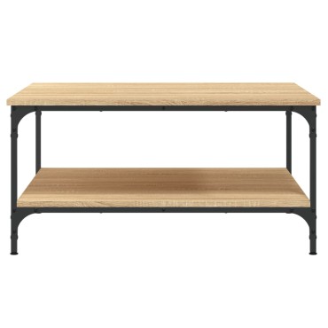 vidaXL Τραπεζάκι Σαλονιού Sonoma Δρυς 80x80x40cm Επεξεργασμένο Ξύλο 1 τεμ.