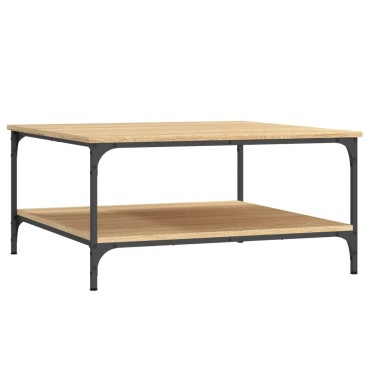 vidaXL Τραπεζάκι Σαλονιού Sonoma Δρυς 80x80x40cm Επεξεργασμένο Ξύλο 1 τεμ.