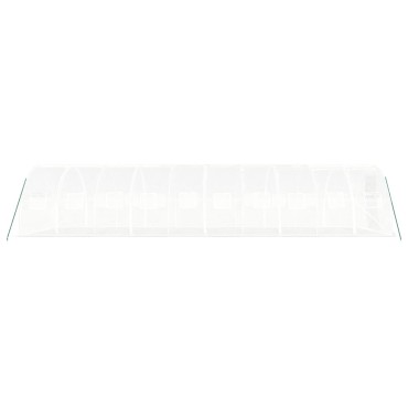 vidaXL Θερμοκήπιο Λευκό 30 μ² 10 x 3 x 2 μ. με Ατσάλινο Πλαίσιο
