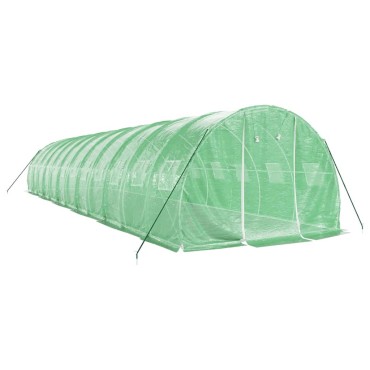 vidaXL Θερμοκήπιο Πράσινο 36 μ² 12 x 3 x 2 μ. με Ατσάλινο Πλαίσιο