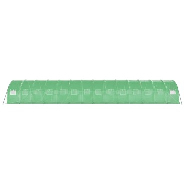 vidaXL Θερμοκήπιο Πράσινο 42 μ² 14 x 3 x 2 μ. με Ατσάλινο Πλαίσιο