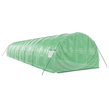 vidaXL Θερμοκήπιο Πράσινο 42 μ² 14 x 3 x 2 μ. με Ατσάλινο Πλαίσιο