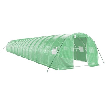 vidaXL Θερμοκήπιο Πράσινο 54 μ² 18 x 3 x 2 μ. με Ατσάλινο Πλαίσιο
