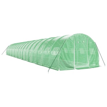 vidaXL Θερμοκήπιο Πράσινο 54 μ² 18 x 3 x 2 μ. με Ατσάλινο Πλαίσιο