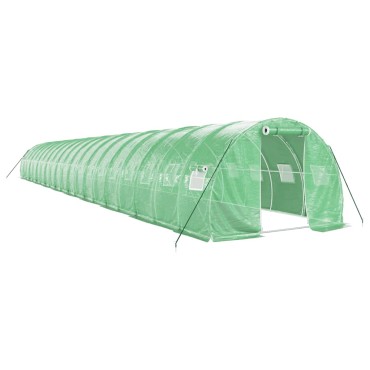 vidaXL Θερμοκήπιο Πράσινο 60 μ² 20 x 3 x 2 μ. με Ατσάλινο Πλαίσιο