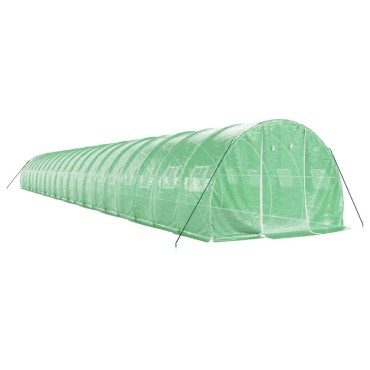 vidaXL Θερμοκήπιο Πράσινο 60 μ² 20 x 3 x 2 μ. με Ατσάλινο Πλαίσιο