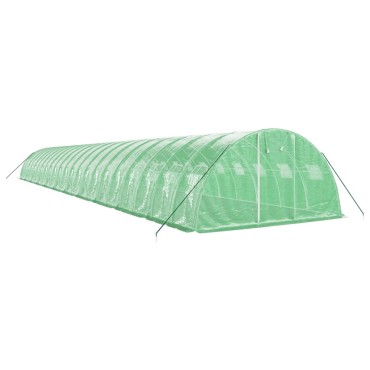 vidaXL Θερμοκήπιο Πράσινο 88 μ² 22 x 4 x 2 μ. με Ατσάλινο Πλαίσιο