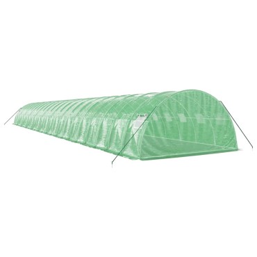 vidaXL Θερμοκήπιο Πράσινο 88 μ² 22 x 4 x 2 μ. με Ατσάλινο Πλαίσιο