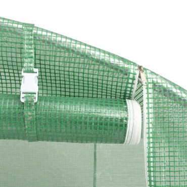 vidaXL Θερμοκήπιο Πράσινο 88 μ² 22 x 4 x 2 μ. με Ατσάλινο Πλαίσιο