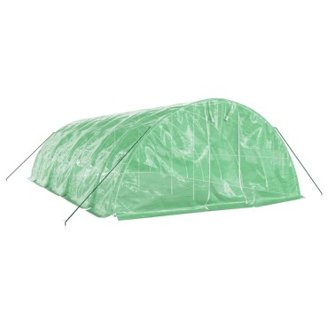 vidaXL Θερμοκήπιο Πράσινο 40 μ² 8 x 5 x 2,3 μ. με Ατσάλινο Πλαίσιο
