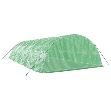 vidaXL Θερμοκήπιο Πράσινο 50 μ² 10 x 5 x 2,3 μ. με Ατσάλινο Πλαίσιο