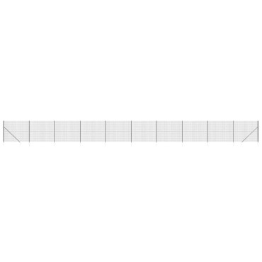 vidaXL Συρματόπλεγμα Περίφραξης Ανθρακί 1,8x25 μ. με Καρφωτές Βάσεις