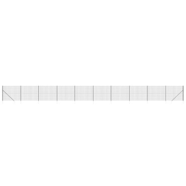 vidaXL Συρματόπλεγμα Περίφραξης Ανθρακί 1,6x25 μ. με Καρφωτές Βάσεις