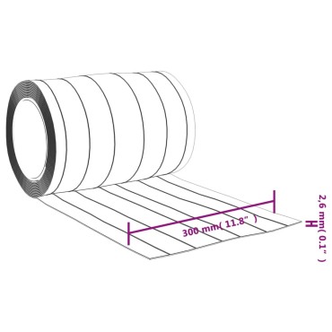 vidaXL Λωριδοκουρτίνα Διαφανής 10 μ. 300 χιλ.x2,6 χιλ. από PVC