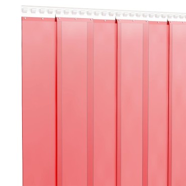 vidaXL Λωριδοκουρτίνα Κόκκινη 25 μ. 300 χιλ.x2,6 χιλ. από PVC