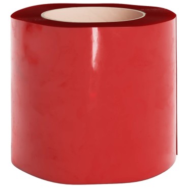 vidaXL Λωριδοκουρτίνα Κόκκινη 50 μ. 200 χιλ.x1,6 χιλ. από PVC