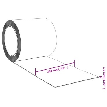 vidaXL Λωριδοκουρτίνα Διαφανής 10 μ. 200 χιλ.x1,6 χιλ. από PVC