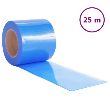 vidaXL Λωριδοκουρτίνα Μπλε 25 μ. 200 χιλ.x1,6 χιλ. από PVC