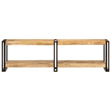 vidaXL Έπιπλο Τηλεόρασης 140x30x40cm από Μασίφ Ξύλο Μάνγκο