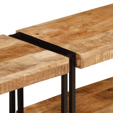 vidaXL Έπιπλο Τηλεόρασης 140x30x40cm από Μασίφ Ξύλο Μάνγκο