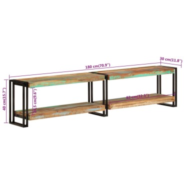 vidaXL Έπιπλο Τηλεόρασης 180x30x40cm από Μασίφ Ανακυκλωμένο Ξύλο