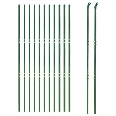vidaXL Συρματόπλεγμα Περίφραξης Πράσινο 1,8x25 μ. Γαλβανισμένο Ατσάλι