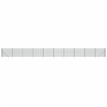 vidaXL Συρματόπλεγμα Περίφραξης Πράσινο 2,2x25 μ. με Καρφωτές Βάσεις